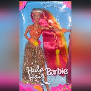 Barbie Hula Doll with Pink and Orange Highlights